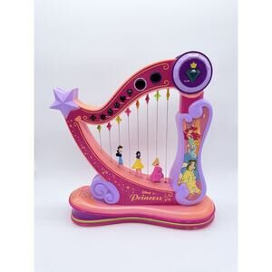 Disney Princess Dance & Spin Harp VTG Toy Quest Rare Musical Toy Tested Works